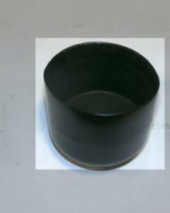 Plastic cap 2.00"IDx1.50"lg black f/auger feeder shaft assem